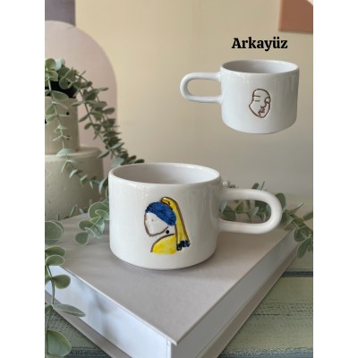 İnci Küpeli Çift Yönlü Kupa